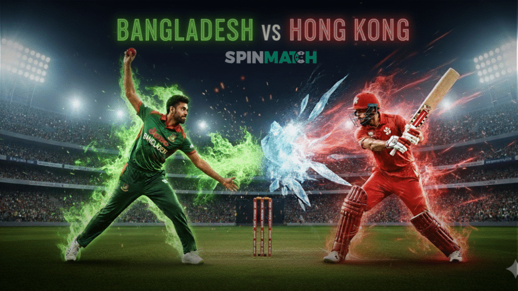 Bangladesh vs Hong Kong—Spin Match Cricket updates