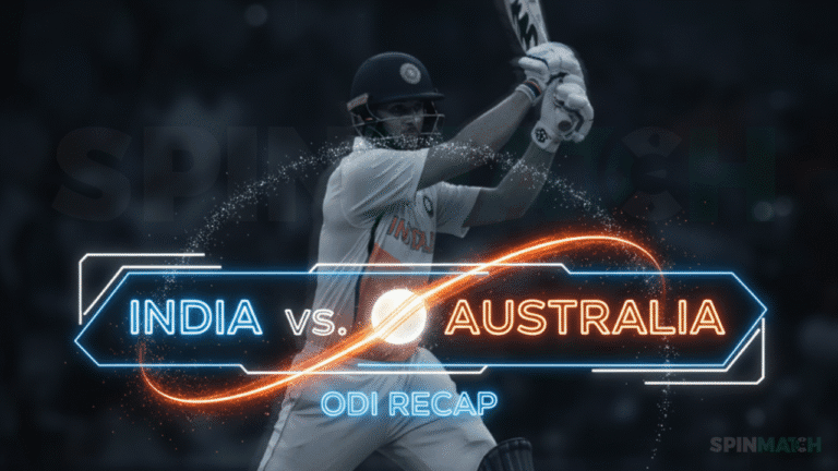 India vs India vs. Australia ODI Recap: Spinmatch Cricket Updates