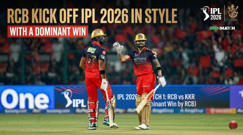 RCB Beat SRH in IPL 2026, Spinmatch Updates
