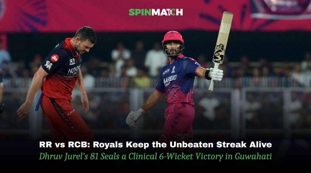 RR vs RCB Spinmatch Updates.