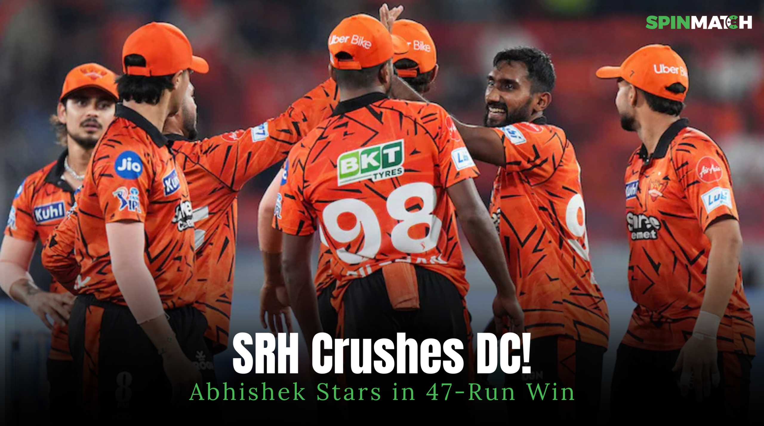 SRH vs DC Match Updates By Spin Match