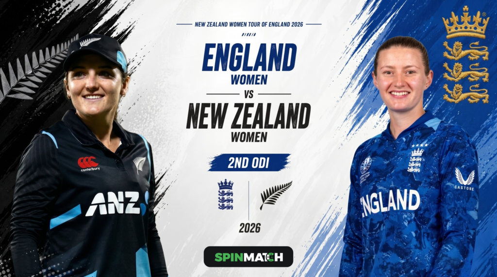 England Women vs New Zealand Women Second ODI Updates by Spinmatch