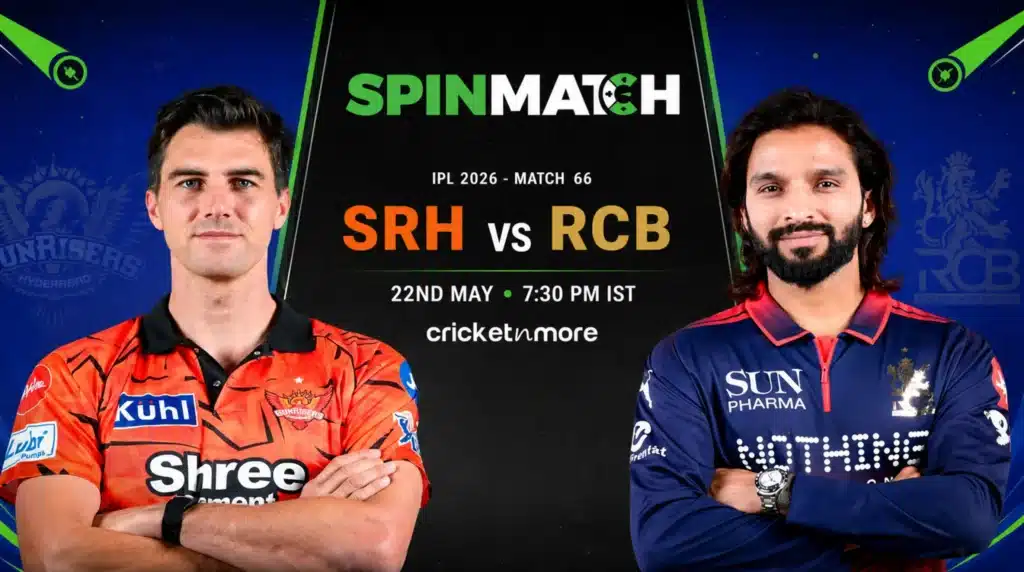 SRH vs RCB 2026 Spinmatch Updates