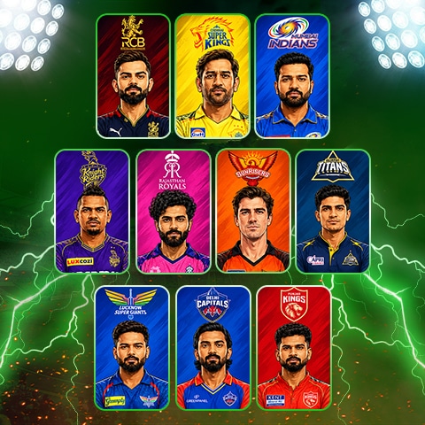 IPL teams and players collage – Spinmatch